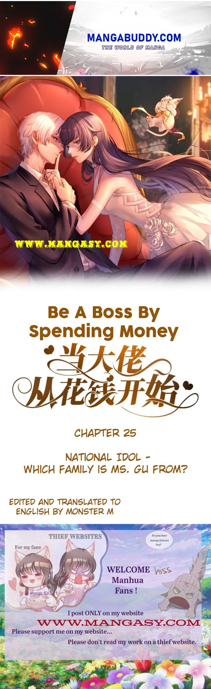Becoming a Big Boss Starts with Spending Money Chapter 25 - Page 1