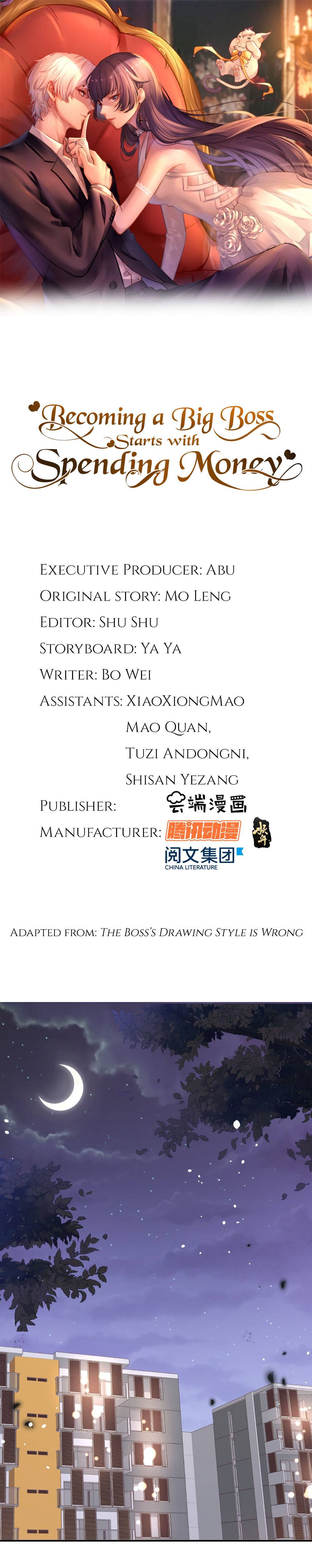 Becoming a Big Boss Starts with Spending Money Chapter 9 - Page 1