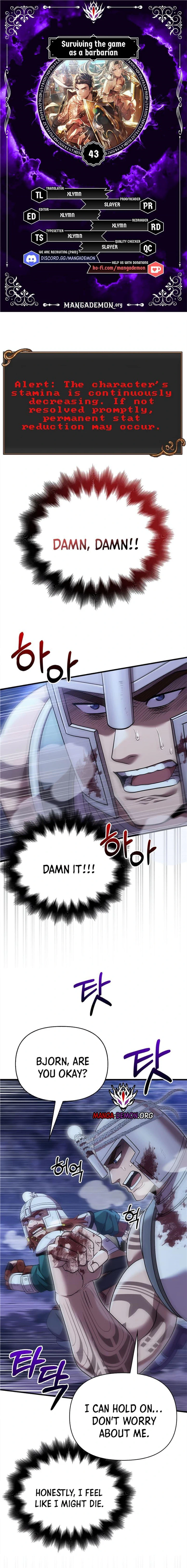 Surviving The Game as a Barbarian Chapter 43 - Page 1