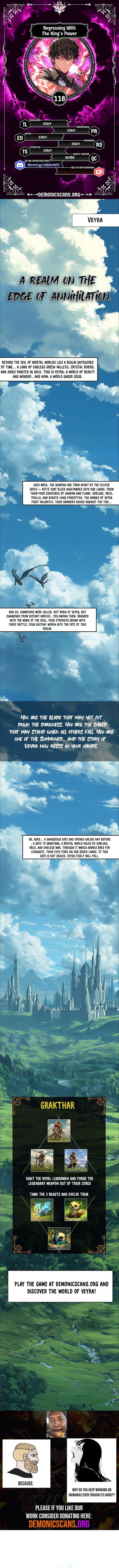 Regressing with the King’s Power Chapter 118 - Page 1