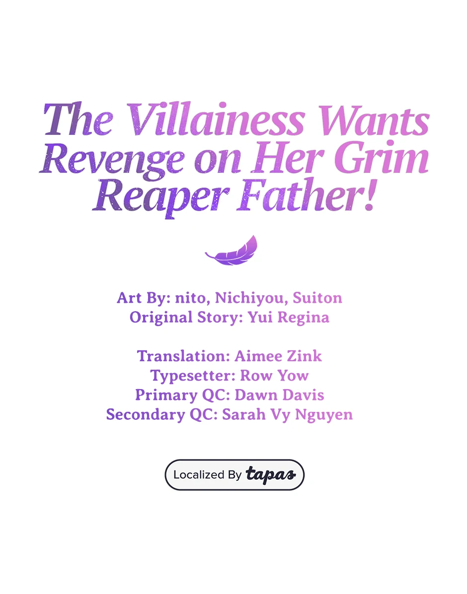 The Villainess Can’t Take Revenge on Her Reaper Father Chapter 28 - Page 1