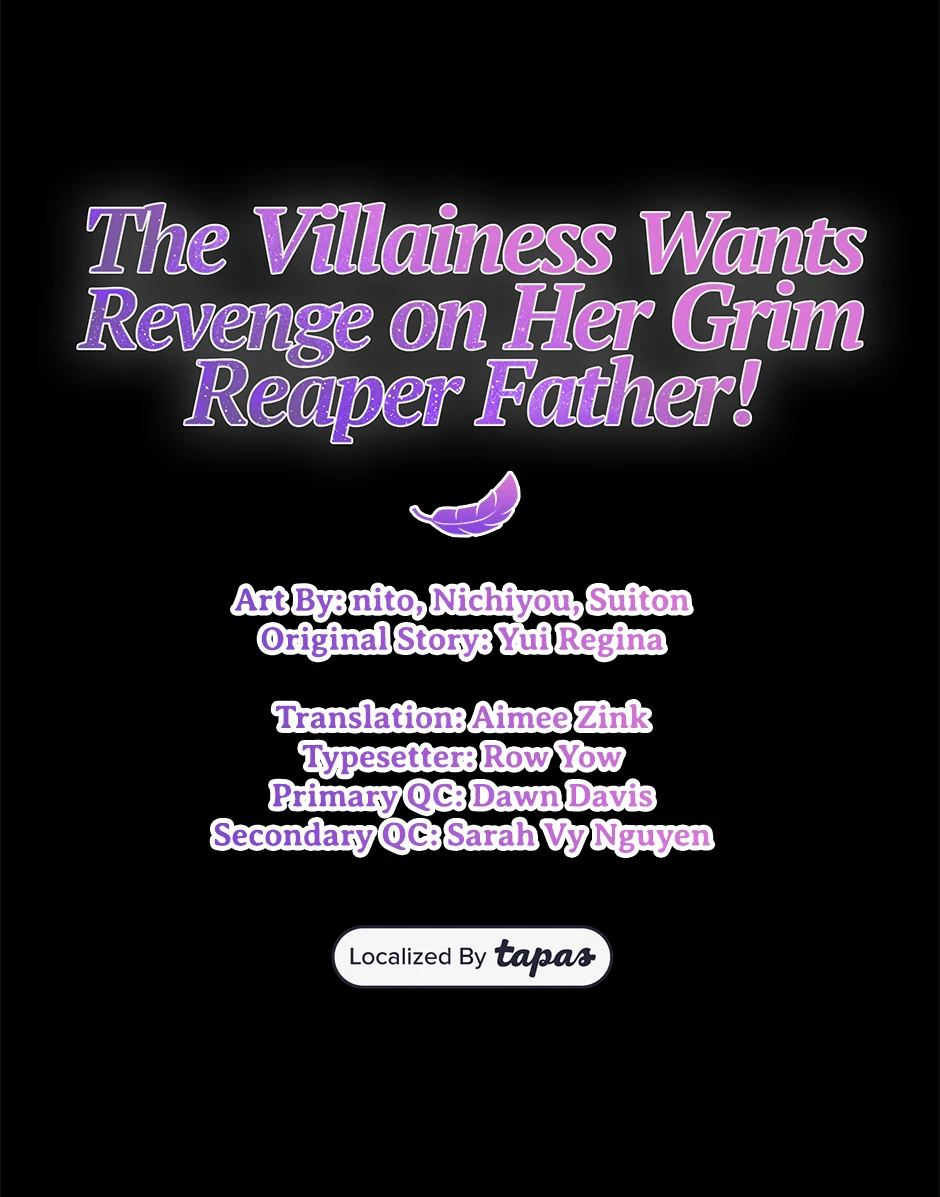 The Villainess Can’t Take Revenge on Her Reaper Father Chapter 29 - Page 1