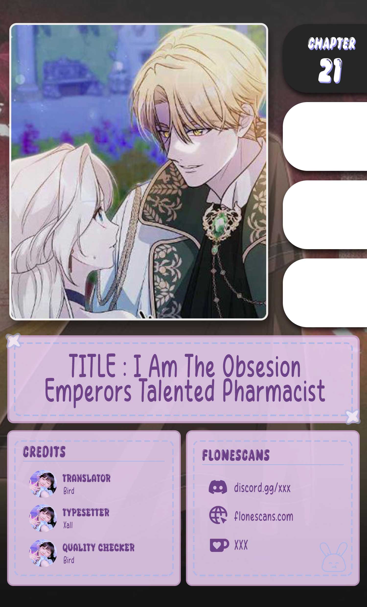 The Obsessive Emperor’s Capable Pharmacist Chapter 21 - Page 1