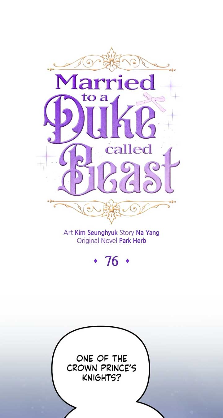 I Got Married to a Duke Called Beast Chapter 76 - Page 1
