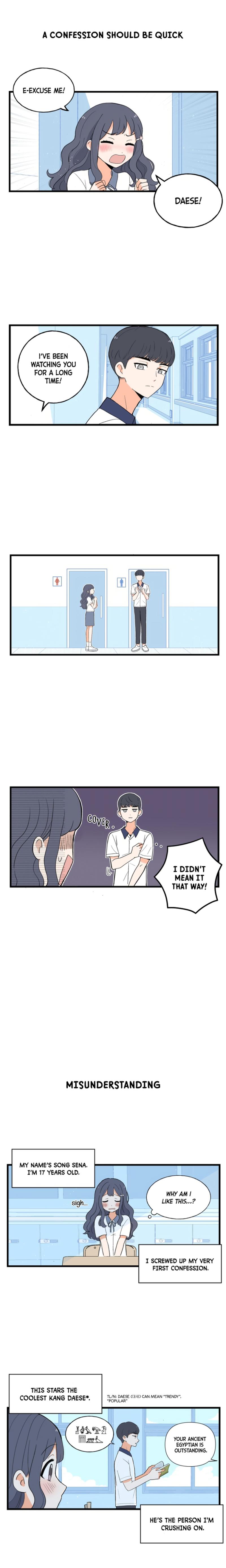 This Manhwa Ends When I Confess Chapter 1 - Page 1