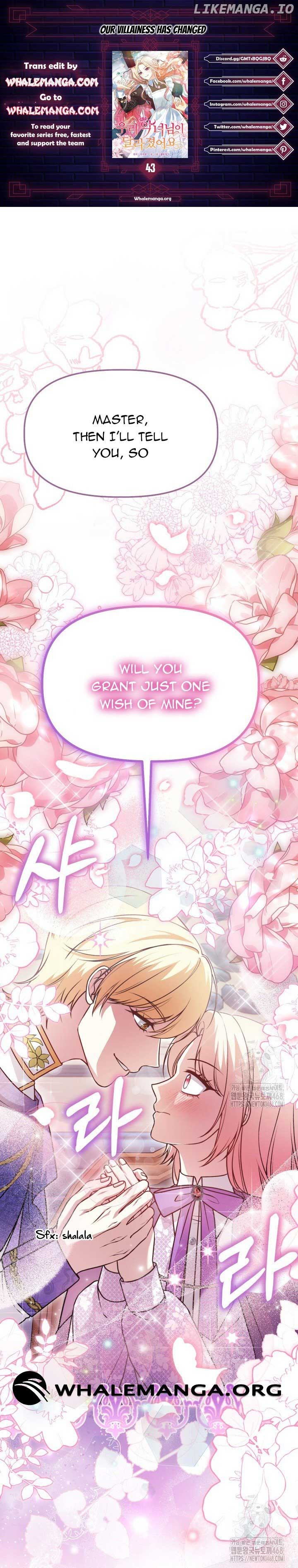 The Villainess Has Changed Chapter 43 - Page 1