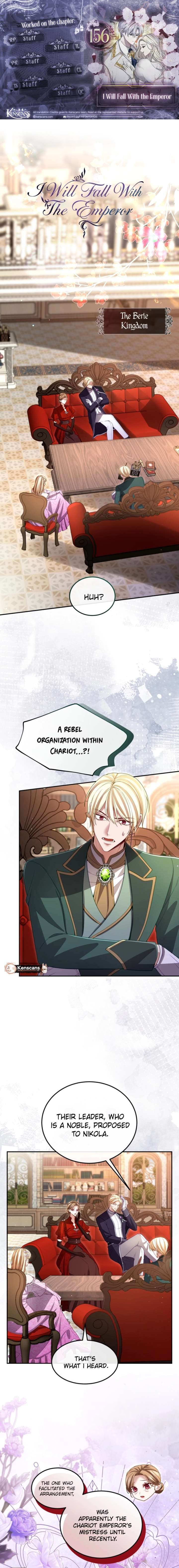 ‏I Will Fall With The Emperor Chapter 156 - Page 1