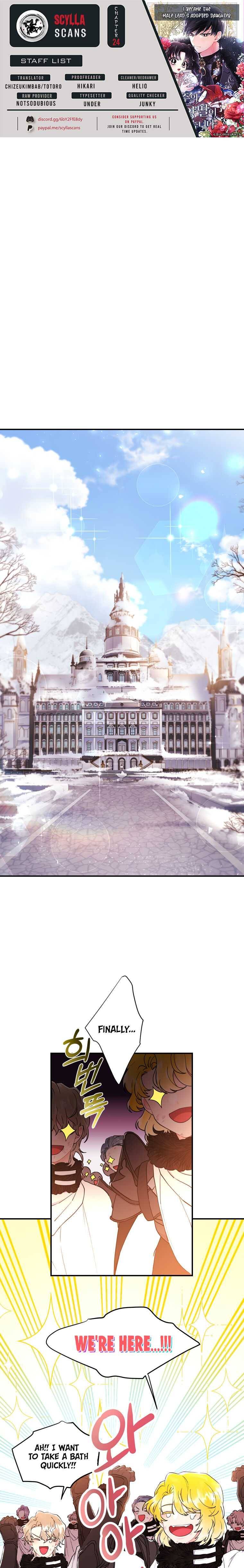 I Became the Male Lead’s Adopted Daughter Chapter 24 - Page 1