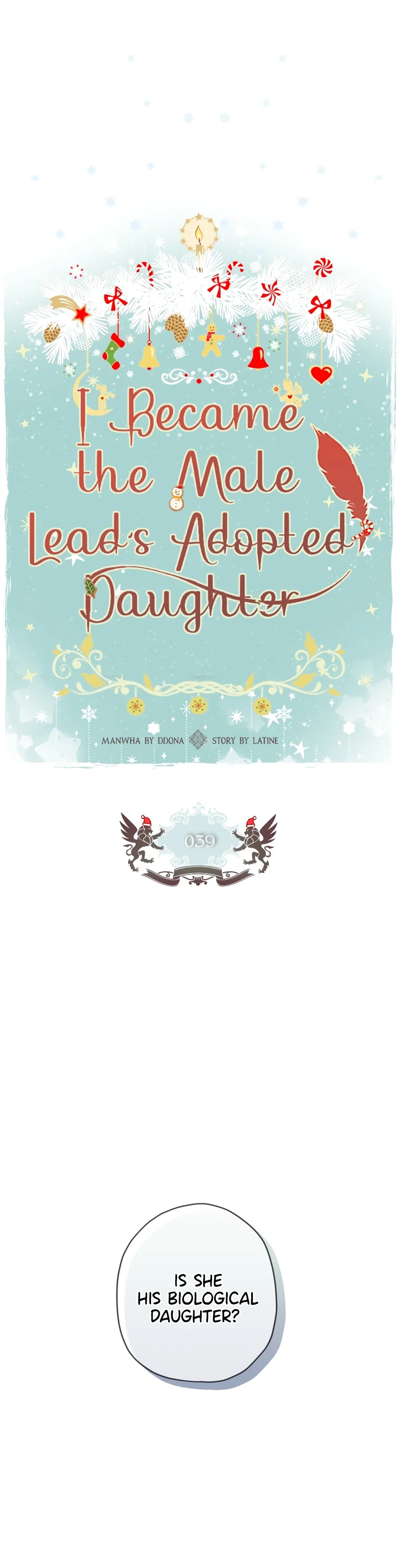I Became the Male Lead’s Adopted Daughter Chapter 39 - Page 1