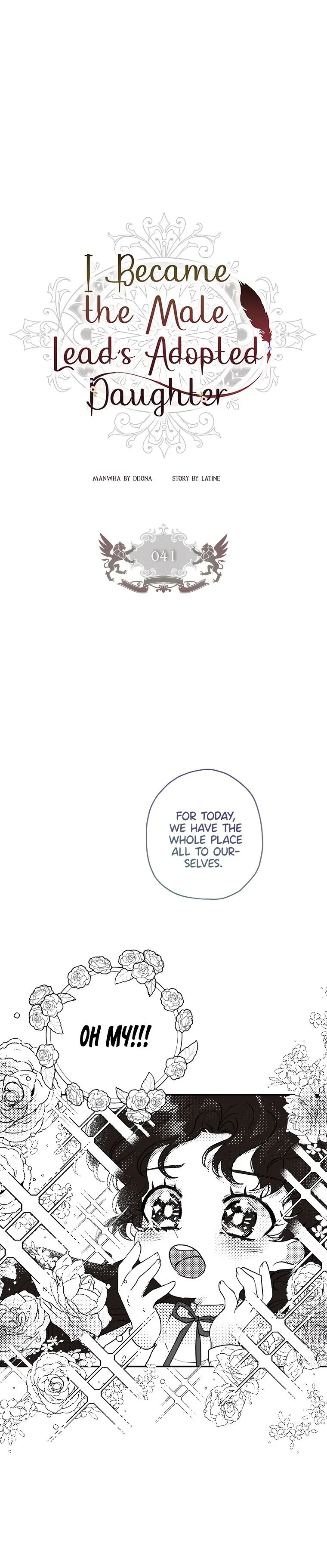 I Became the Male Lead’s Adopted Daughter Chapter 41 - Page 1