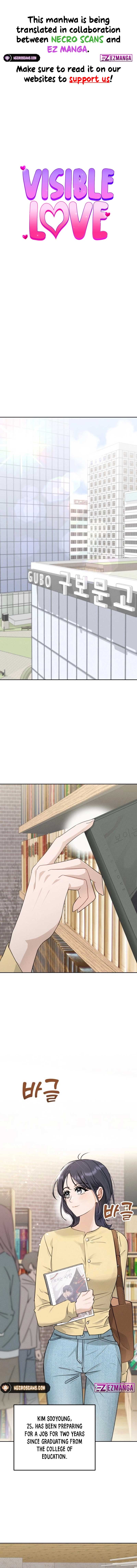 Visible Love Chapter 1 - Page 1