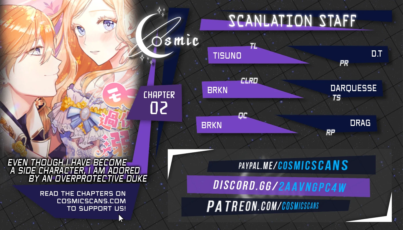 Even Though I Became a Side Character, I'm Being Adored by an Overprotective Duke Chapter 2 - Page 1