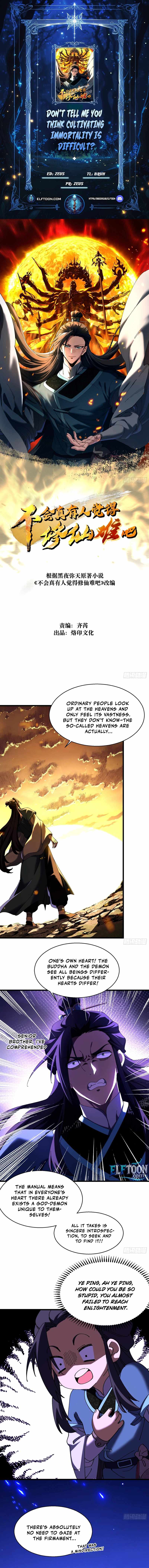 Don’t Tell Me You Think Cultivating Immortality Is Difficult? Chapter 16 - Page 1