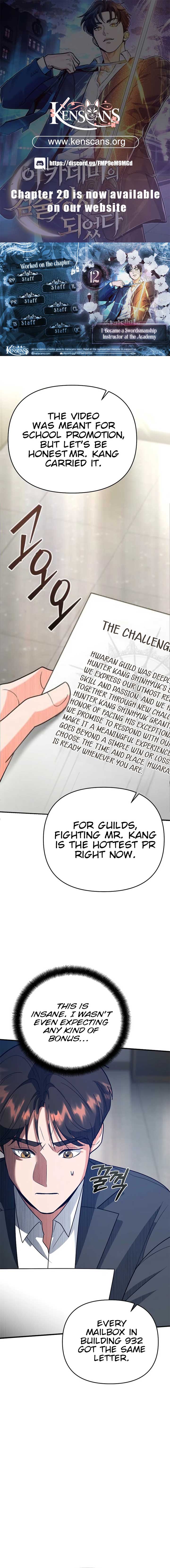 I Became a Swordsmanship Instructor at the Academy Chapter 12 - Page 1