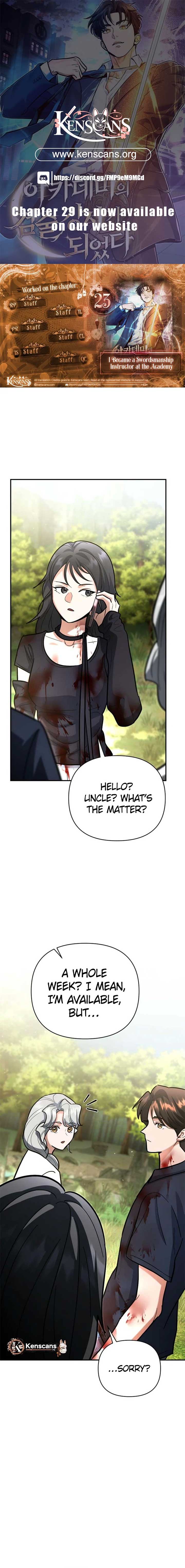 I Became a Swordsmanship Instructor at the Academy Chapter 23 - Page 1