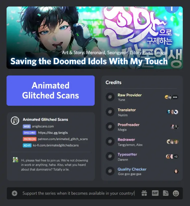 Saving the Doomed Idols With My Touch Chapter 2 - Page 1