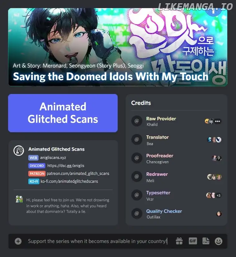 Saving the Doomed Idols With My Touch Chapter 36 - Page 1