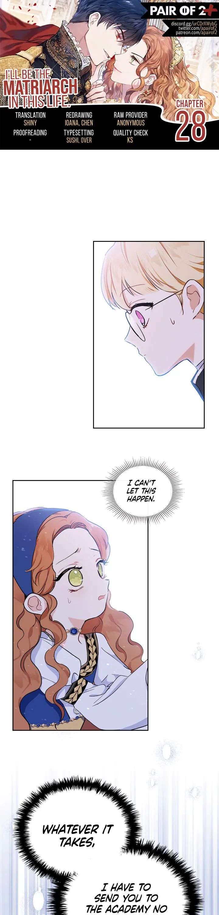 I’ll Be The Matriarch In This Life Chapter 28 - Page 1