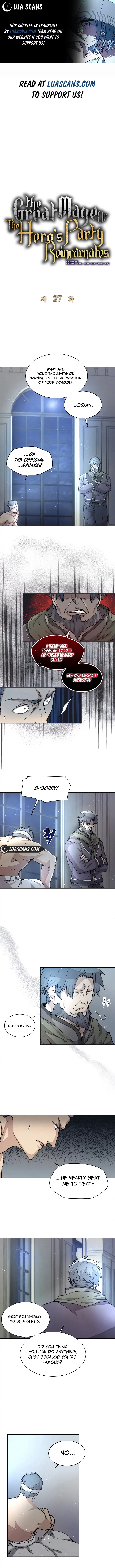 The Great Mage of the Hero’s Party Reincarnates Chapter 27 - Page 1