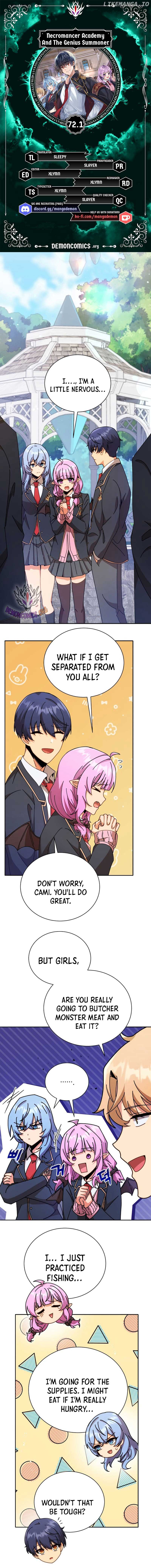 Necromancer Academy and the Genius Summoner Chapter 72.1 - Page 1