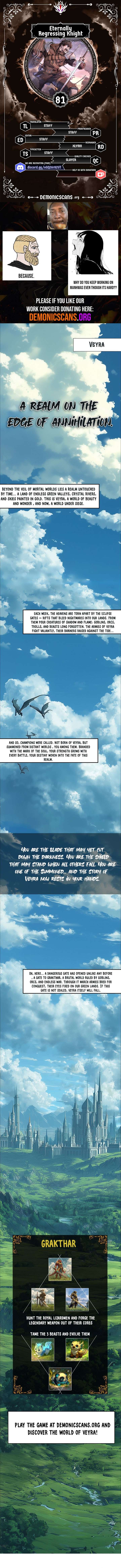 Eternally Regressing Knight Chapter 81 - Page 1